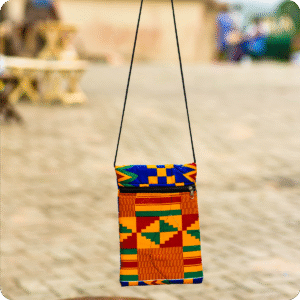African Print Ladies Hang Bag